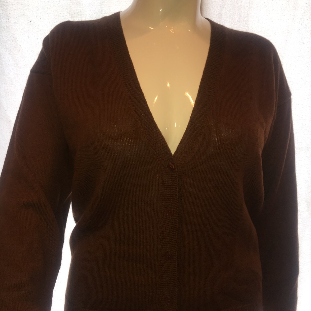 Willow Ridge Women's Sweater XL 100% Wool Brown